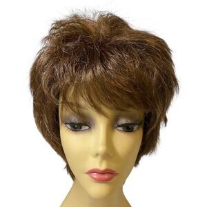 Midnight Velvet Sassy Spikey Wig Dark Auburn Synthetic Locs NWT New Womens